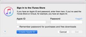 When you're asked to sign in with an Apple ID, click Create Apple ID. 6.
