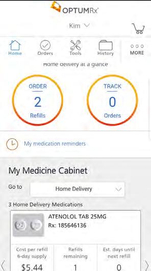 Quick reference guide Mobile website Use your smartphone to access the mobile website, m.optumrx.com. The mobile website lets you manage your prescription benefits from your smartphone.
