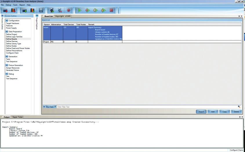 2. Loading the input file (i3070 board file) (continued) Select board type and folder