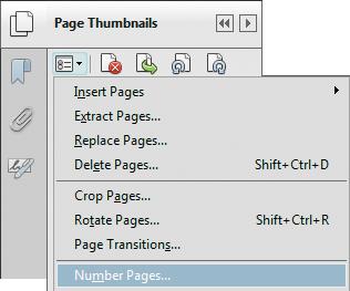 1 Click the Page Thumbnails button ( ) in the navigation pane to display the page thumbnails.