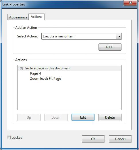 7 Click OK. 8 Select the Selection tool, and click the link for page 3. It goes to the appropriate page now.