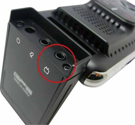 3.playback from monitor / navigation 1) connect the AV cable to the port with correct monitor/navigation (AV cable : optional part).