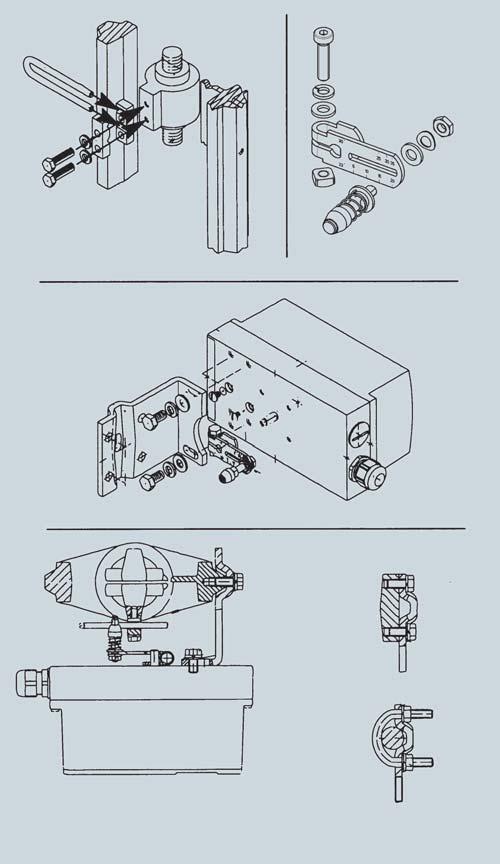 Mounting kits Mounting kit for NAMUR linear actuators 1 mounting