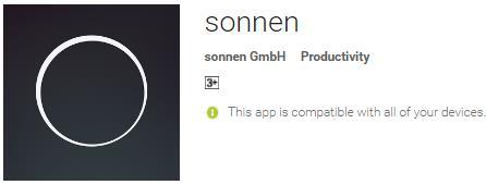 Sonnen Apps, Monitoring & Energy Control Smart Phone App The intuitive sonnenapp communicates with the sonnenbatterie and informs the user with a button-click about all current values.