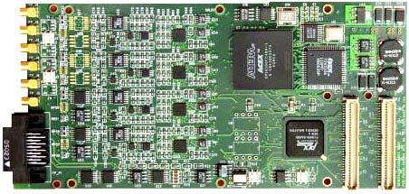 PMC66-14HSAI4 14-Bit, 4-Channel, 50MSPS/Channel PMC Analog Input Board With 66MHz PCI Compatibility, Multiple Ranges, and Data Packing Available also in PCI, cpci and PC104-Plus form factors as: