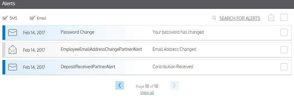 9 BBP Admin Participant Portal Click on an individual message to see the full text: Changing your alert preferences You can change whether you receive certain alert types, as well as how you receive