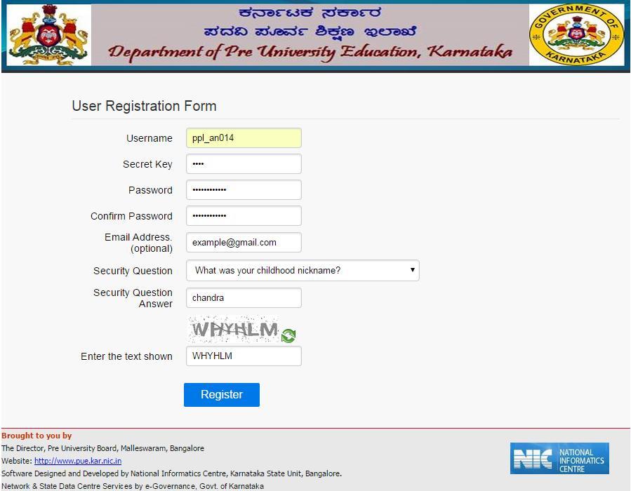 The user will be directed to the registration page and the user will fill the following fields for further validation.