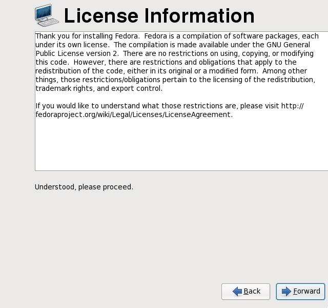 15. Firstboot license