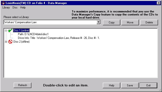 14-2 Using Support Utilities Figure 14-1 Data Manager Copying a Library from CD Data Manager allows you to copy installed libraries from CD to a local hard drive or a network location.