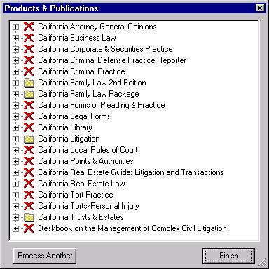 Using Support Utilities 14-15 Figure 14-4 Products & Publications dialog box 8 Update additional library subscriptions or exit Rights Manager, as desired: To update additional library subscriptions,
