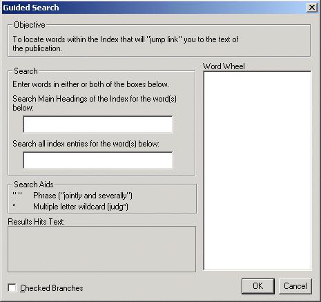 B-16 Working with Query Templates A common search scenario for which you may use the Guided Search query template is highlighted in the procedure following.