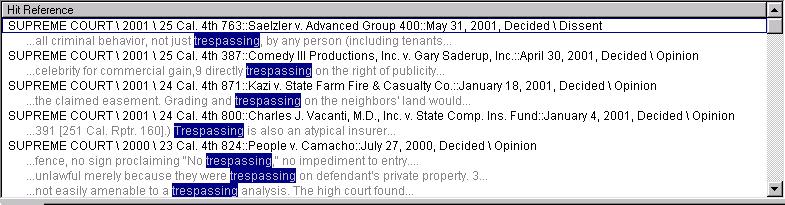 Viewing Search Results 9-3 When you complete a search, the Hit List pane by default displays a list of hits grouped by record in the order in which the records appear in publication content (see