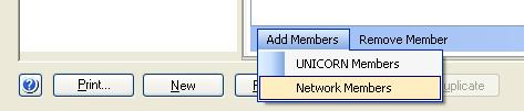 3 Configure systems and set up users and licenses 3.3 Access groups and network users 3.3.2 Network users as members 3 Click Add Members, then click Network Members.