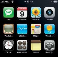 Dropbox QR Reader My Verizon Skype WiFi Flashlight ihandy Alarm Clock Compass Find Phone Voice Memos Reminders Weather