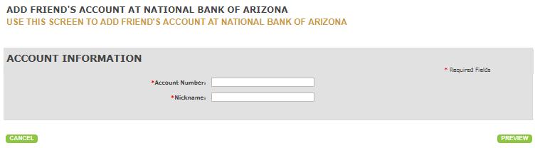Enter your account number, account type, bank name and bank ID (routing number).