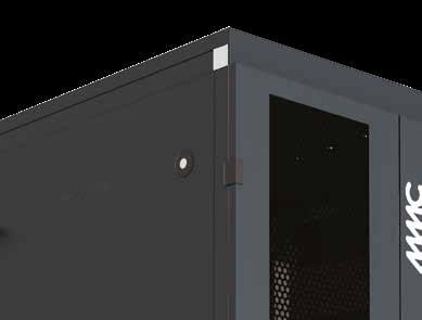 depth of the rack Aluminium trihedral offering an excellent stability Specially designed reinforced