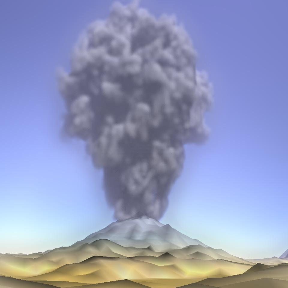 [22] Using MAYA: Dynamics (user s manual), 219-224, Alias wavefront, 1999. Figure 5: A conic volcanic smoke.