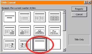 button during a slideshow, will tell powerpoint to jump to a particular section or presentation.