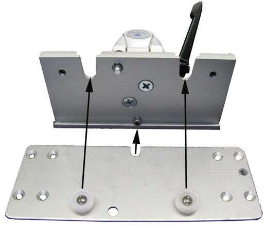 Section 4: Device Installation Monitor Shelf: 6" (152.4 mm) Drop-On WARNING: ENSURE THE MOUNTING SHELF IS SECURE AND LOCKED IN THE VERTICAL POSITION TO PREVENT THE MONITOR FROM SLIDING AND/OR FALLING.