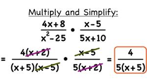 Multiplying and Dividing Rational Functions Steps 1. Factor all numerators and denominators 2. Cancel all of your common factors.