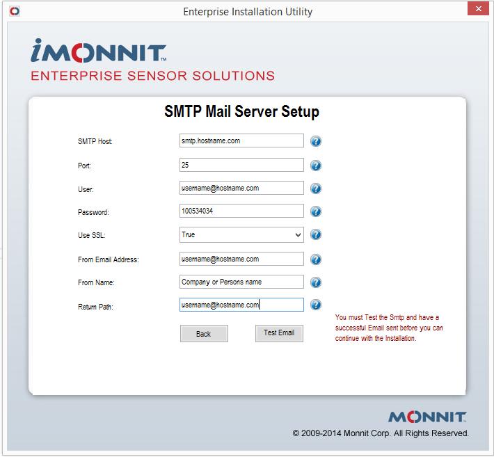 SMTP Cnfiguratin This step creates a cnnectin t yur SMTP server, s that the applicatin can send ntificatins. This infrmatin can pint t an email server, a SMTP frwarder, r a transactinal email service.