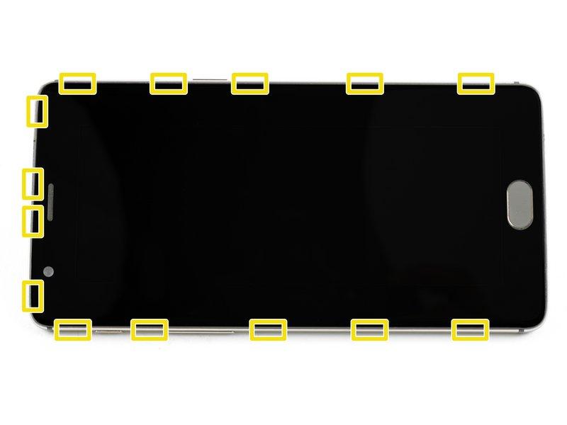 There are two different seams between the body and the screen of the phone: Display panel seam: This seam is part of the display assembly.