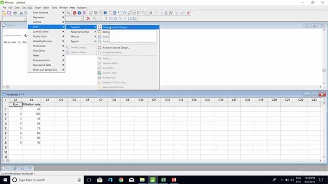 So, first open MINITAB window initially, we have to copy this thing ultimately, it will be used later or initially.
