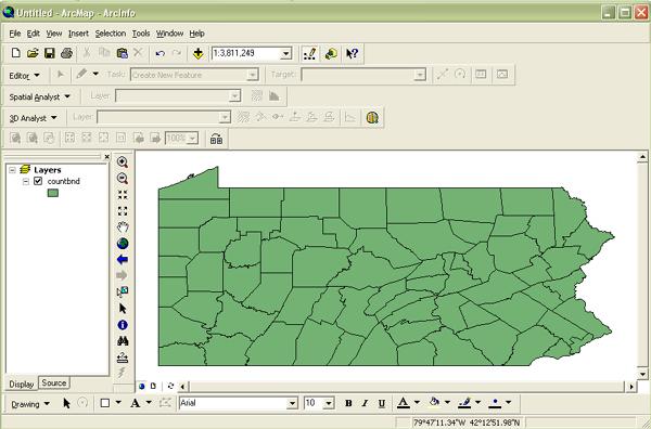 Step 5. In ArcGIS you can add layers several ways.