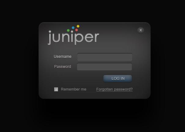 OK, right let s get started... 1. How to Login To access Juniper simply type in your Website address followed by www.yourwebsite.com/admin this will take you to your login screen.