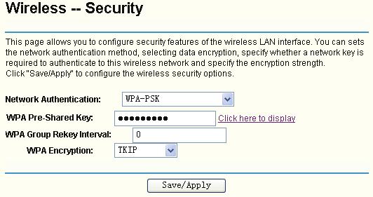Figure 5-54 5.5.2.5. WPA2-PSK To configure WPA2-PSK settings, select the WPA2-PSK option from the drop-down list. The menu will change to offer the appropriate settings.