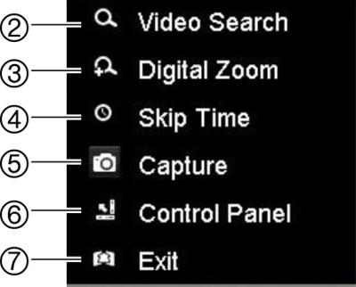 Click a location on it for where you want playback to start. In 24-hour playback, the cursor shows the actual time. In search playback, the cursor is a ball.