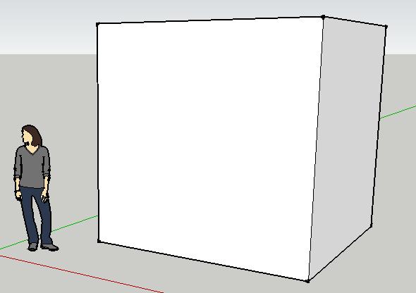 Use the Push/Pull tool to extrude the square upwards by 3,