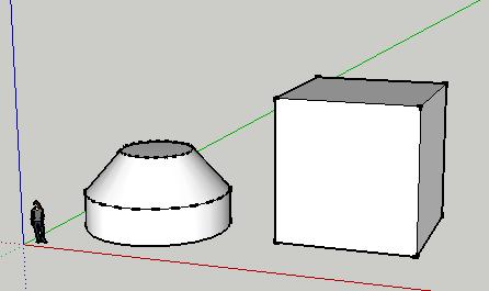 8. Assembling Components With my round base completed, I have made it into a component (see previous) and started to draw