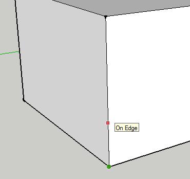 block like this one. 2. Select the Line tool and start a line by clicking on the bottom corner of the front edge (see No.