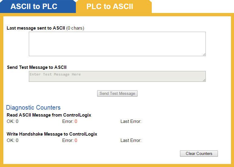 Diagnostics and Troubleshooting PLC to ASCII This page will automatically refresh to show the latest data.