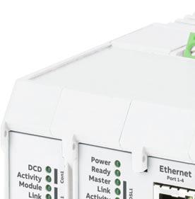 4 500NMD ETHERNET DSL SWITCHES DIN RAIL WIDE AREA NETWORKING Communication for Telecontrol, Telemetering and Smart Grids Networking for small stations 01 PoE enabled switch 500NMD43 The 500NMD series