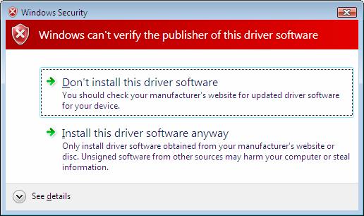 7.2 Driver and Software Installation on Windows Vista Notice: For first time modem can only be connected to the PC during