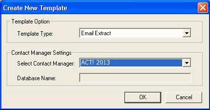 Click OK. 3) Enter your User Name and password. Figure 5: Create Template for ACT! 4) Click Login.