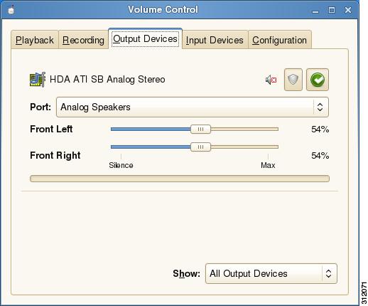 Configuring Volume Control Settings Configuring Volume Control Settings Click Volume Control in the Application Browser to open the Volume Control dialog box.