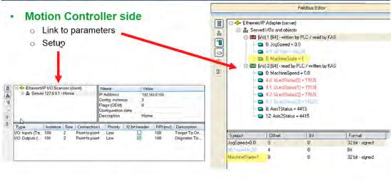 Linking Modbus addresses to preset tags or variables is straight forward as there is no text programming required.