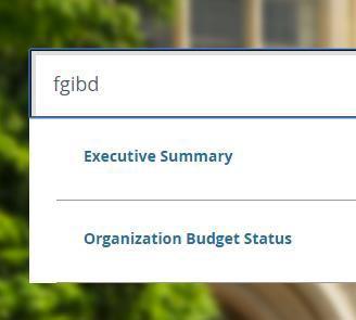 Select the Green GO button The Budget will fill in the next Block. Use the Scroll Bar on the right to see the rest of the budget. Account Type and Title Spending category.