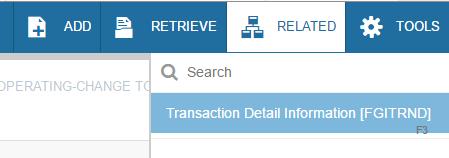 Filter or Search Transactions can be