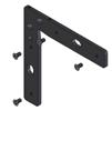 Metal, Light & Color Bracket Hardware Part # 510089 Steel Mounting Bracket Assembly Designed for mounting #110107 and 110192 to wood end of a showcase or cabinet. Includes two brackets and screws.