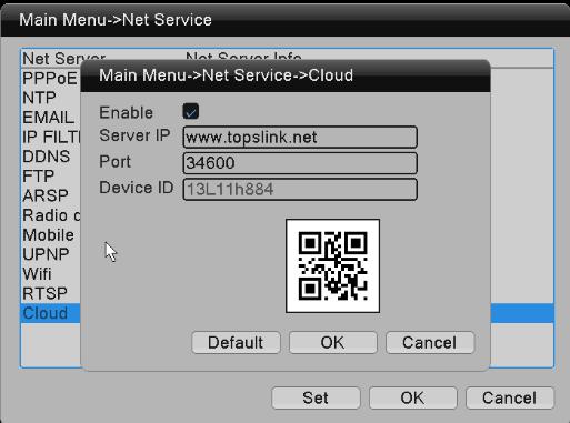 For more details please refer to Cloud server user manual.