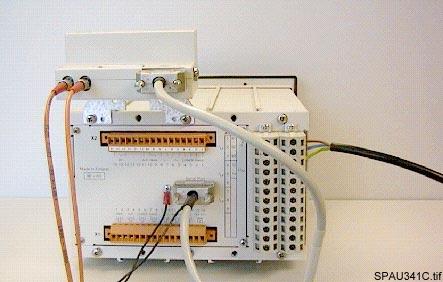 )LJ $W\SLFDO63$=&PRGXOHFRQQHFWLRQWRD63$&20UHOD\ 3.2. Instructions for 1. Fix the module with two screws on the bottom or wall of the cubicle near by the relay it will be connected to observing the 1.