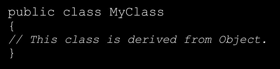10.6 The Object Class (1 of 2) All Java classes are directly or indirectly derived from a class named Object. Object is in the java.lang package.