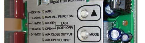 The simple three button control is used to configure all parameters the unit needs for a wide variety of applications, and allows the open and closed positions to be easily set for direct or
