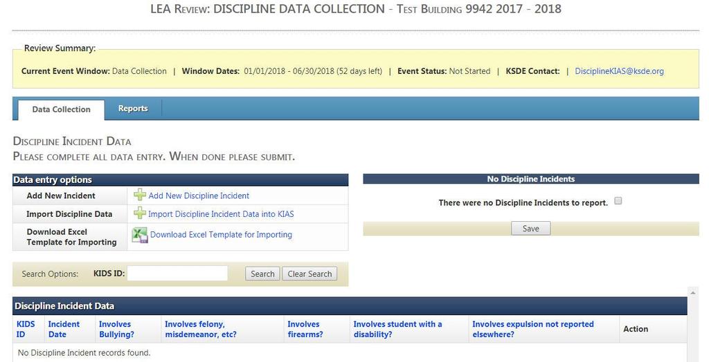 Scroll down to the Discipline Data Collection line and click on the pencil