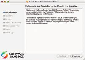 F I G U R E 25 To access the printer installation software, insert the Software Installation CD in your CD drive and open the folder titled OSX, or