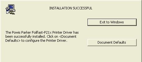 VIII INSTALLING PRINTER SOFTWARE (Windows Alternative Installation) 7.